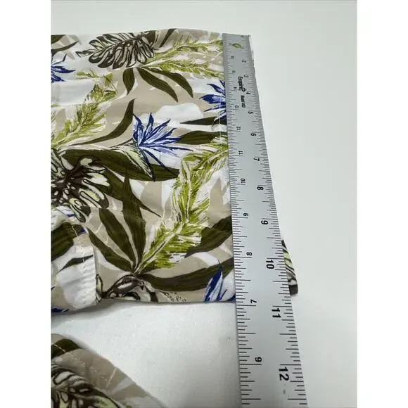 Island Passport Hawaiian Camp Shirt 4XL Rayon Tribal Aloha Floral Island Men - Picture 8 of 9